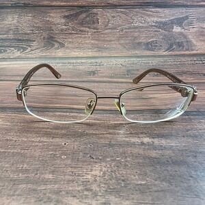 Versace MOD 1187-B 1052 Bronze Brown Medusa Semi-Rimless Eyeglasses 53-17-135